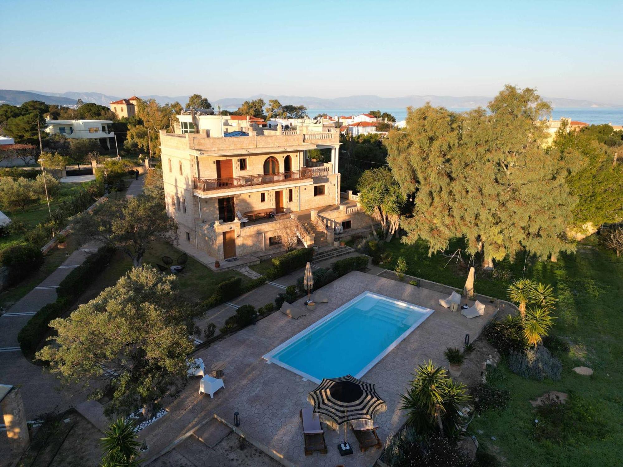 Seaside "Stone & Light Villa Ii" Close To Aegina City Khloi المظهر الخارجي الصورة
